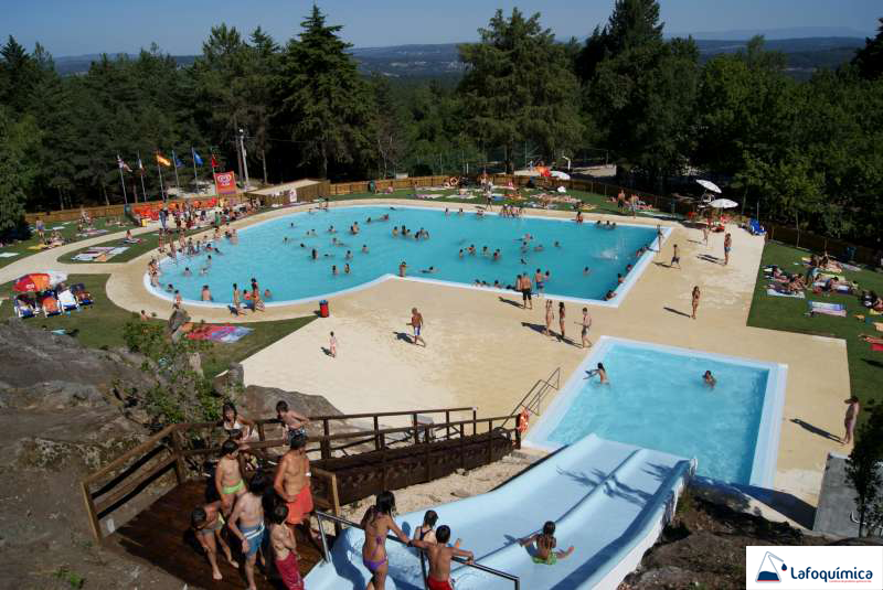 Vista piscina pública Pisão