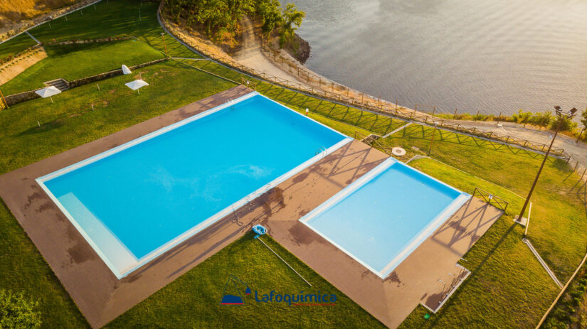 Piscina Sejães infinity vista de cima
