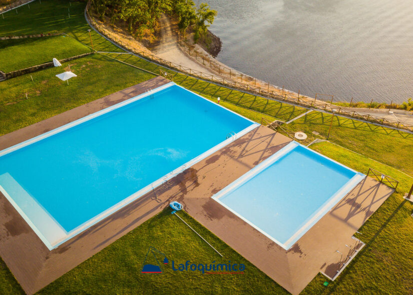 Piscina Sejães infinity vista de cima