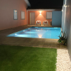 Piscina noite skimmer